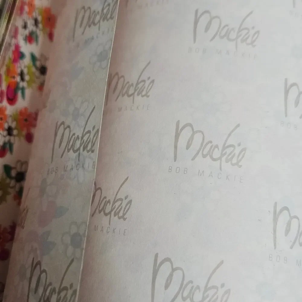 VTG Bob Mackie Bright MCM Floral Gift Wrap Paper - 25 Sheets, 20x26